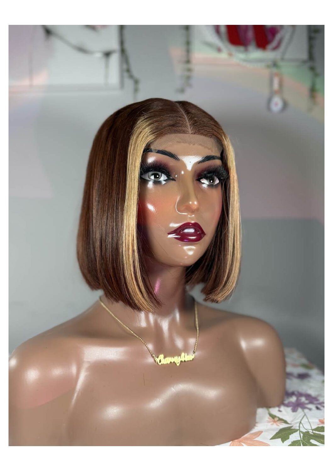 10 inches Vietnamese Birth Mark Bone Straight